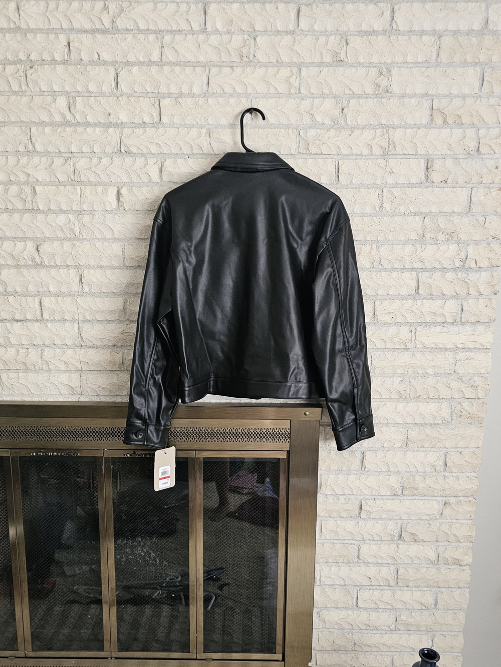 Levi's Black Faux Leather Jacket - Picture 2 of 4
